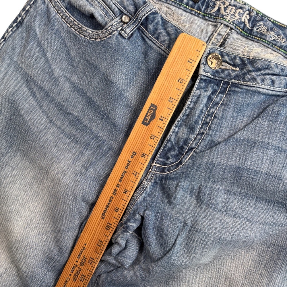 Rock 47 Wrangler Y2K Low Rise Bootcut Jeans Juniors 13/14 Western Cowgirl - Picture 9 of 12